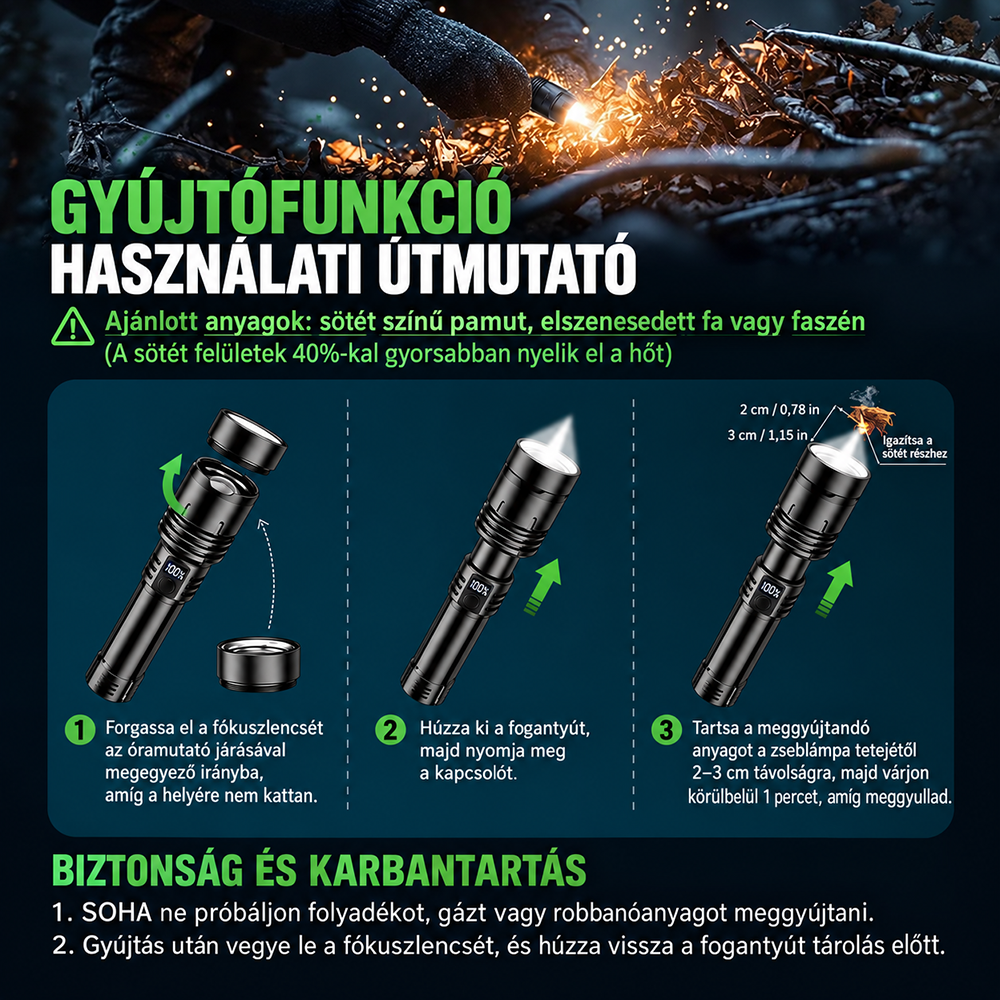BVJ® Super Bright Ultimate Tactical Survival Flashlight · 2M+ SOLD · 80X Brighter ·120H Runtime · Military COB LED Tech