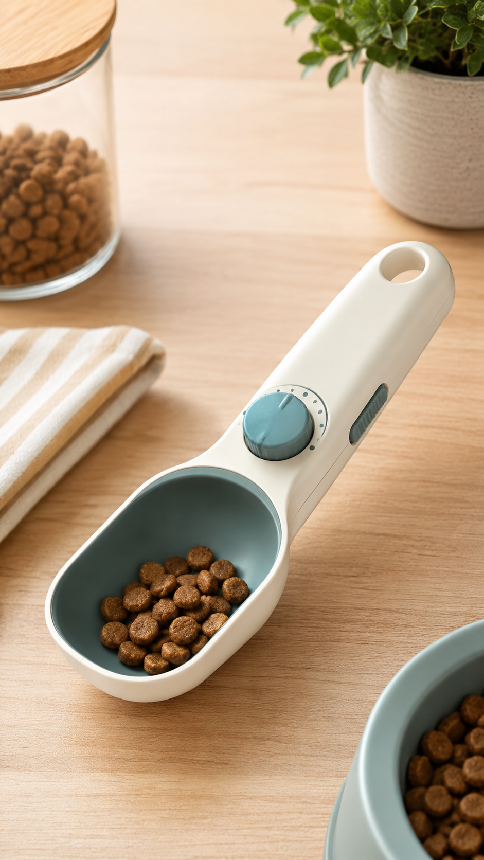 Adjustable Pet Food Measuring Scoop
