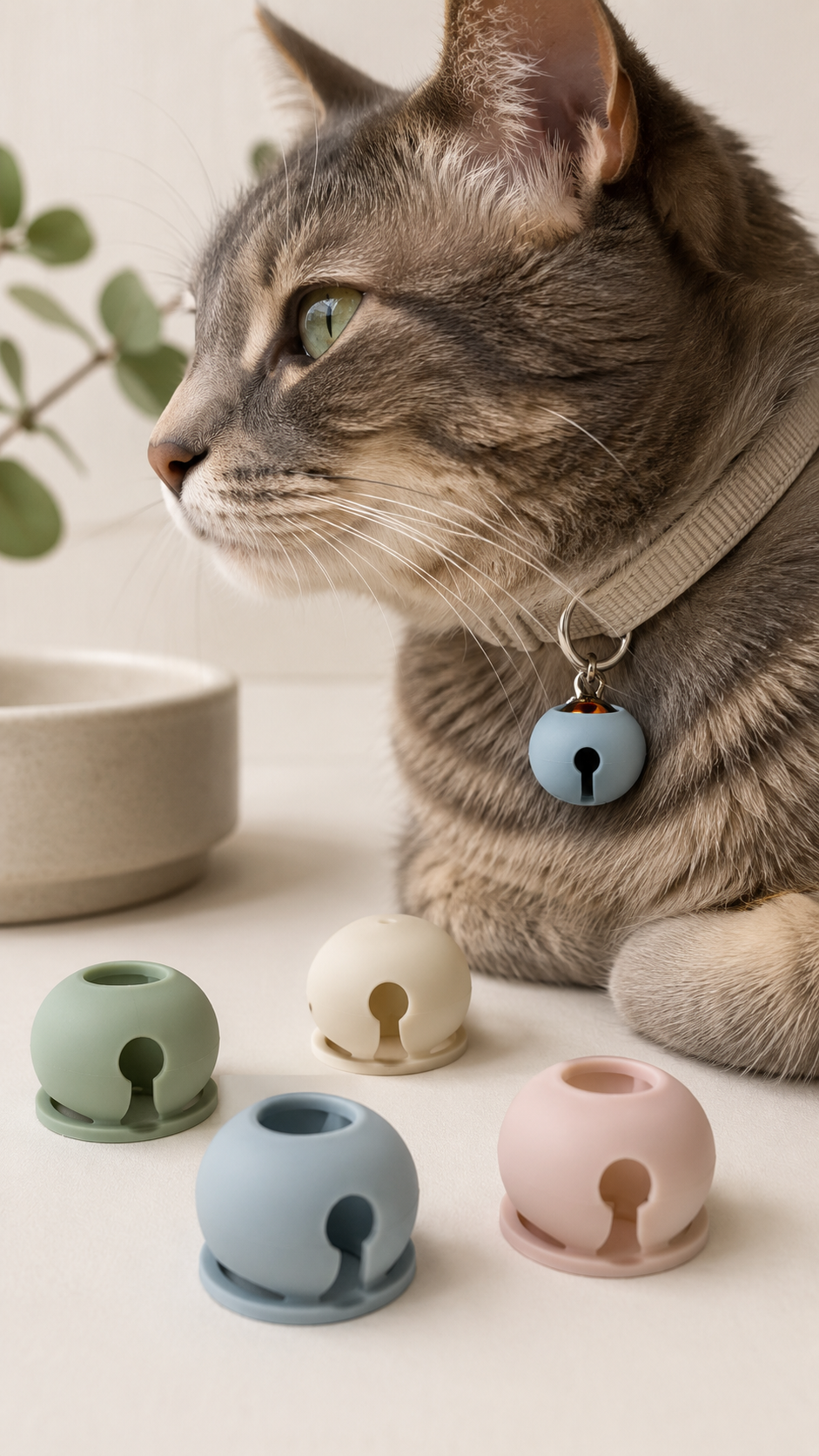 Soft Silicone Cat Bell Cover