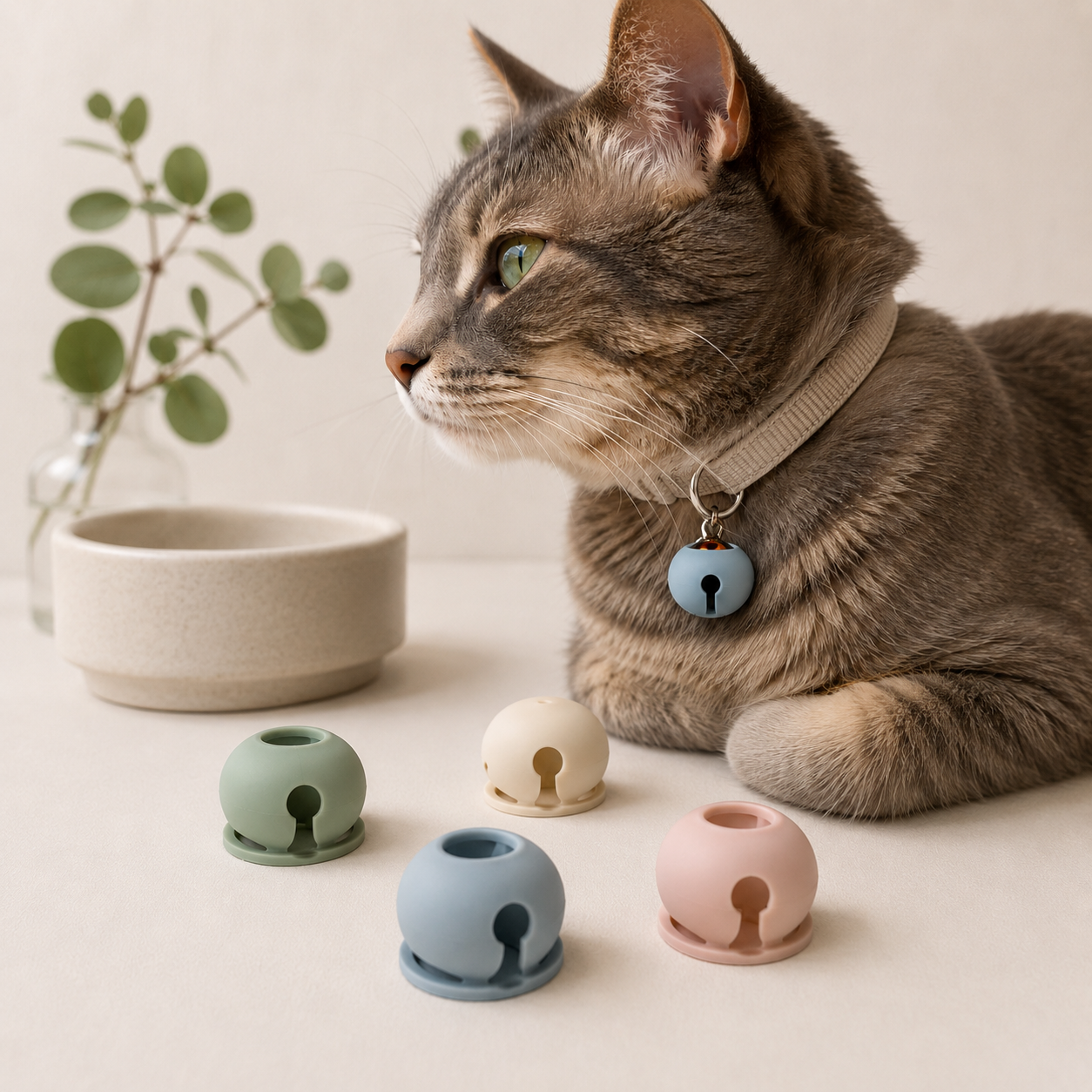 Soft Silicone Cat Bell Cover