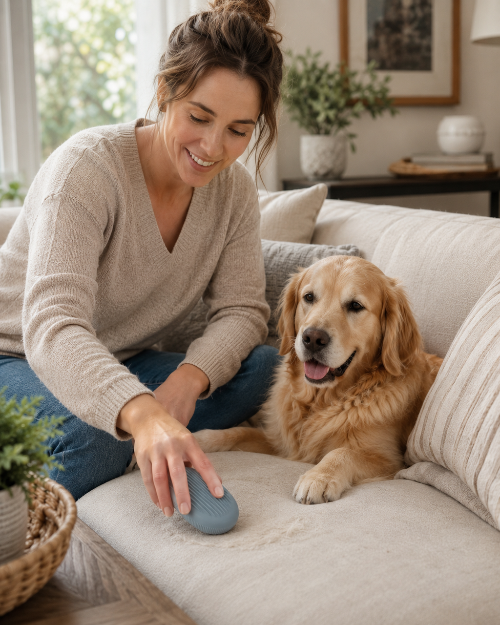 Reusable Pet Hair Remover Brush