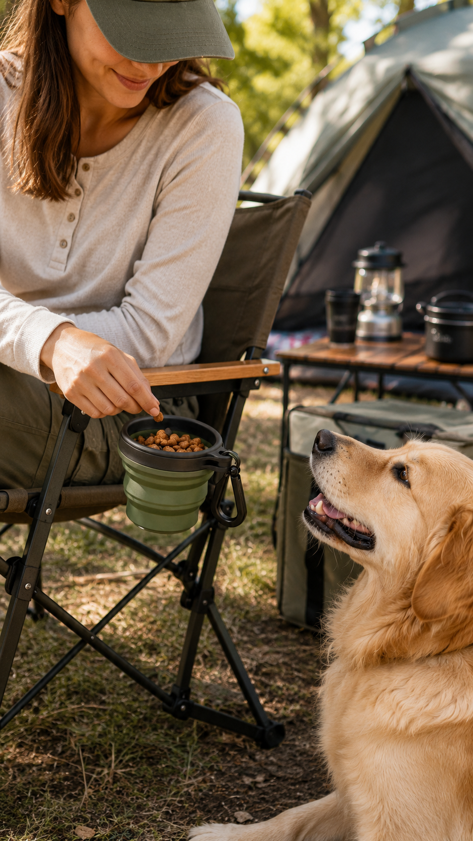 Collapsible Dog Treat Cup