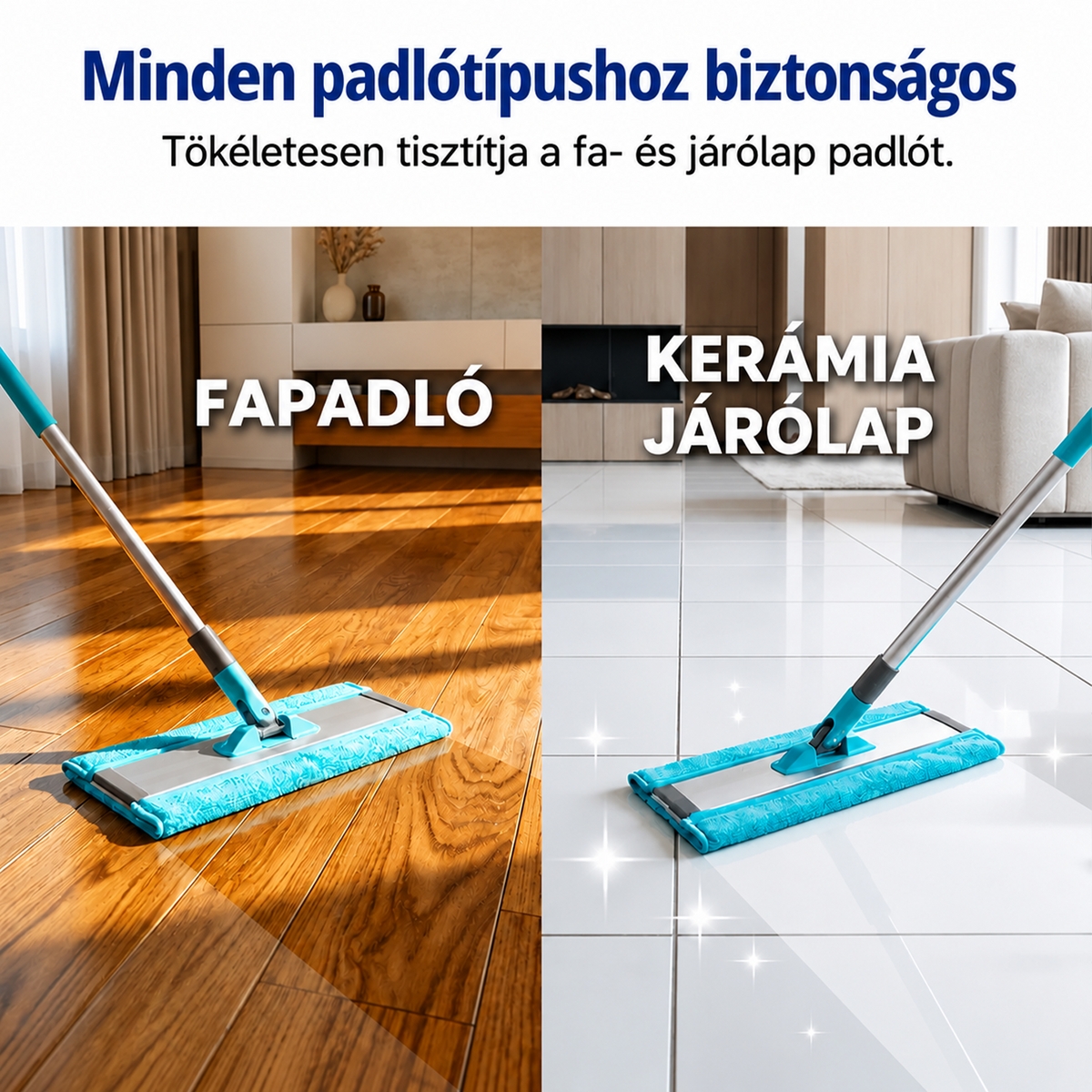 🧻 Mentaillatú💧vízben oldódó padlótisztító lapok