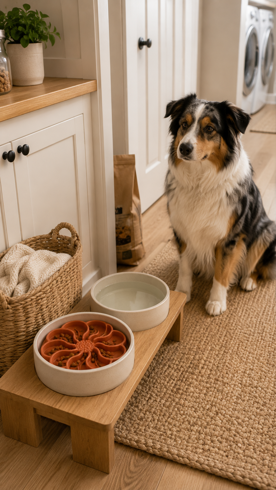 Flower Slow Feeder Dog Bowl Insert