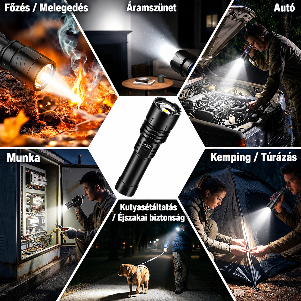 BVJ® Super Bright Ultimate Tactical Survival Flashlight · 2M+ SOLD · 80X Brighter ·120H Runtime · Military COB LED Tech